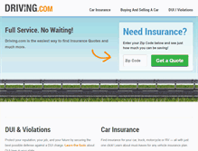 Tablet Screenshot of driving.com